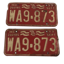 1976 Bicentennial Missouri License Plates use on Corvette Camaro matching set - £15.22 GBP
