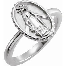 Platinum Miraculous Medal Ring - $2,519.00+