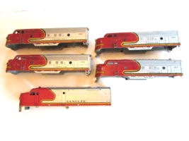 5 Santa Fe HO Trains F3 Diesel Locomotive Shells 1032 and 1343 -KIT BASH... - $7.55