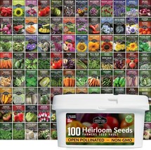 100 seeds pack non-gmo heirloom - vegetable, fruit, &amp; herb survival gard... - £174.43 GBP