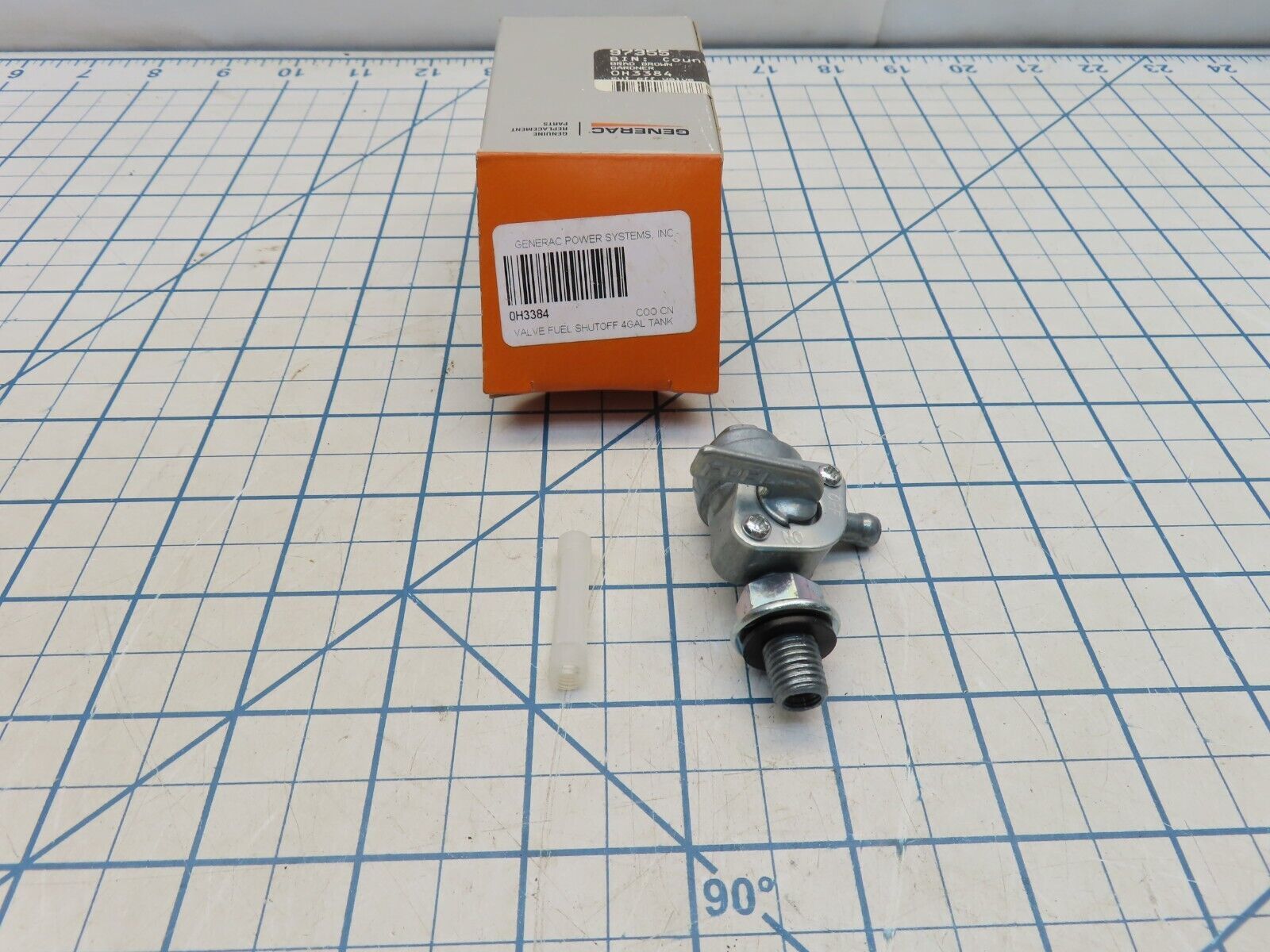 Generac OH3384 Fuel Shut Off Valve with Screen for 4 Gallon Tank 0H3384 - $14.49