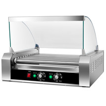 New Commercial 30 Hot Dog 11 Roller Grill Cooker Machine W/ cover CE New - $284.99
