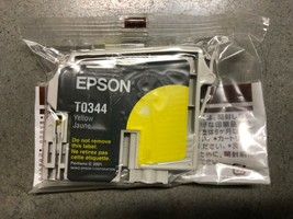 EPSON Genuine OEM Stylus 2100 2200 Yellow Ink cartridge T0344 T034420 NEW Seal - $28.98