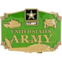 United States U.S. Army Belt Buckle Green - £34.37 GBP