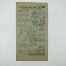 Nabisco Shredded Wheat Straight Arrow Indian Book 4 Card 9 Warm Vintage 1952 - £7.81 GBP