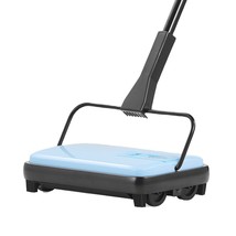 Carpet Floor Sweeper Manual 6.7 inch Width Sweeping Paths Non Electric Blue - $45.72
