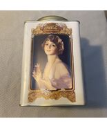 COCA-COLA Metal Flared Square Countertop CANISTER w/LID 6.25&quot; Tall x 4.2... - €11,14 EUR