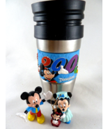 2009 Walt Disney World Travel Mug + Minnie and Mickey figures - £12.37 GBP
