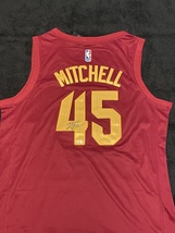 Donovan Mitchell Signed Cleveland Cavaliers NBA Basketball Jersey with COA - £144.32 GBP