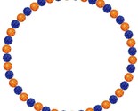 Iced Rhinestone Crystal Disco Ball Baseball Bead Necklace Knicks orange ... - £16.58 GBP+
