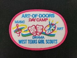 Vintage 4.5&quot; West Texas Girl Scouts Art Of Doors Day Camp Music Drama Ar... - £8.72 GBP