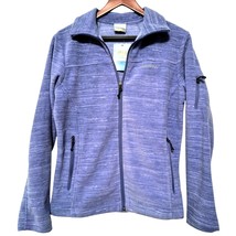 NWT Columbia Womens Cool Intervention Printed Full Zip Fleece Jacket Blu... - $34.60