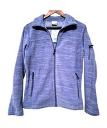 NWT Columbia Womens Cool Intervention Printed Full Zip Fleece Jacket Blu... - $47.32 CAD