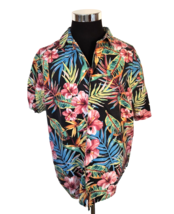 Cubavera Island Casual Shirt Men&#39;s Size X-Large Multicolor Tropical Butt... - £15.40 GBP