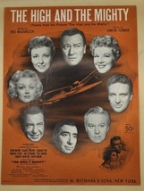 JOHN WAYNE&quot;The High and Mighty&quot; Piano Sheet Music From Movie 1954 Vintag... - $9.33