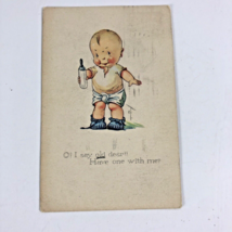 1928 Baby Boy Cartoon Postcard Marked at Atlantic City sent to Beth Penn... - £4.93 GBP