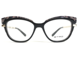 Etro Eyeglasses Frames ET2637 004 Black Pink Paisley Gold Cat Eye 53-16-140 - $70.06