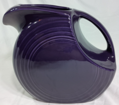 Fiestaware Fiesta Large Disc Pitcher in Retired Plum About 7&quot; Tall Holds 67 Oz - $39.19