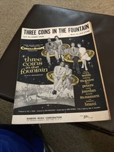 Vintage Sheet Music - Three Coins In The Fountain - 1954 - Guc - £4.64 GBP