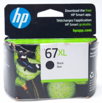 SEALED 1 Genuine HP 67XL Black Ink Cartridge Factory Boxed 3MY57AN Exp A... - $25.31