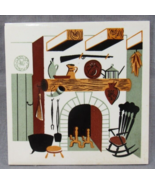 6x6&quot; Decorative Tile Fireplace Cottage Rocking Chair Pioneer Grannycore ... - $15.70