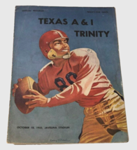 Texas A&amp;I Javelinas Trinity Tigers NCAA 1952 Vintage College Football Program - £7.11 GBP