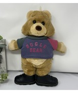 Vintage Bugle Boy Jeans 1990’s Bugle Bear Plush with Boots &amp; Purple Shir... - $516.76 MXN