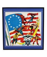 VINTAGE 1976 Marvel Dr Strange Daredevil Shang Chi Framed 12x12 Poster D... - £31.06 GBP