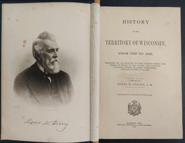 1885 Antique Wisconsin Territory History Indian Slavery French Settlers Mines - £175.12 GBP