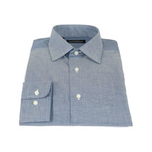 Men Mondego 100% Soft Cotton Dress Classic shirt Long Sleeves sn2200 Denim blue image 4