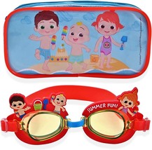 COCOMELON J.J. Red Anti-Fog Swim Goggles w/ Case Super-Soft Watertight S... - $15.99