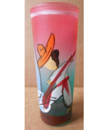LOS CABOS MEXICO Hand Painted Frosted Colored Shot Glass Man Tending To ... - £11.83 GBP