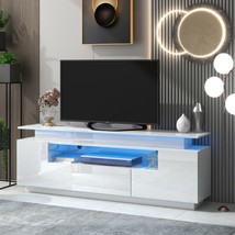 Modern, Stylish Functional TV stand with Color Changing LED Lights - $329.24