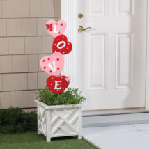 LOVE Heart Garden Stake Valentines Day Metal Cupid Spring Outdoor Yard A... - $29.04