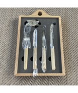 Suncraft Kitchen Vegetable Fruit Knife Fork Set Stainless Steel Japan - £20.86 GBP