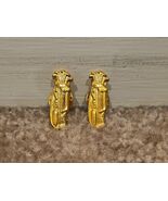 Lot de 2 épingles à revers pour sac de golf doré 1&#39;&#39;, vintage années 1980 - $14.85