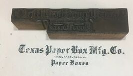 Letterpress Printing Block Paper Box MFG, Co. Manufacturers Of Paper Boxes - $158.65 MXN