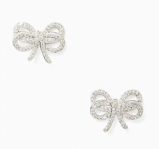 Kate Spade New York Post Earrings Bow Meets Girl Studs Goldtone New - $38.00