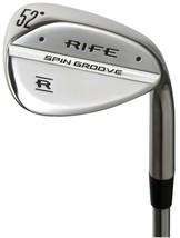 Rife Spin Groove Hommes Std Droit Golf Compensé 52 Degrés Approach Aw Bite - £64.68 GBP
