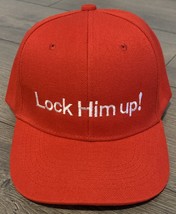 LOCK HIM UP  Trump MAGA PARODY Make America Great Again FUNNY HAT Anti M... - £13.92 GBP