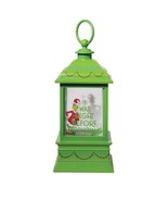 9 inch tall Grinch Snow Globe GIitter Water Lantern - $149.72 CAD