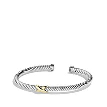 David Yurman Cable Classics X Station Bracelet with Gold, 4mm - £243.77 GBP