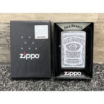 Zippo Lighter Jack Daniels Tennessee Whiskey Street Chrome Design Silver 207 - $45.46