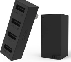 JZW-Shop 4 Ports USB Hub 2.0 for Xbox Series X/S, High Speed Black  - £29.25 GBP