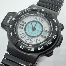 Vintage CASIO Quartz Watch CPW-100 Men 50m Digital Chrono Compass New Ba... - $170.99