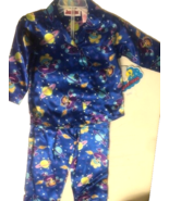 2-pc Kids Toddler Pajama Pj Lounge Set Pants + Long Sleeve Top Navy 4T S... - £7.46 GBP