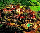 Aerial of Hearst Castle and Grounds San Simeon CA 1975 Vtg Chrome Postcard - $3.91