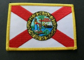 Florida State Rectangle Iron On Arm Patch 2.25 X 3.25 Inches - £4.21 GBP