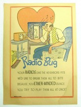 Vintage Vinegar Valentine Radio Bug Penny Dreadful Sarcasm Insult Poem E... - $9.99