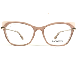 Zac Posen Eyeglasses Frames Chaka BH Clear Pink Gold Cat Eye Full Rim 51-16-135 - £59.62 GBP